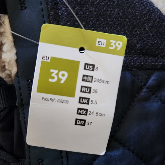 Quechua Navy Quilted Winter Boots - Picture 4 of 4